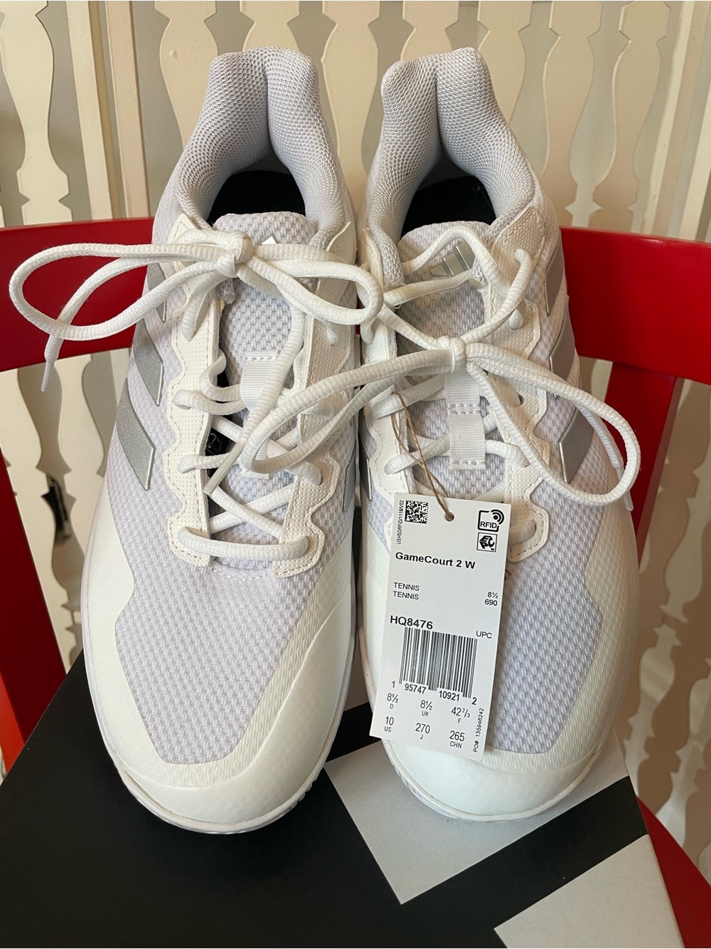 Brand New Adidas Women’s Gamecourt 2 Tennis Shoes - Picture 3 of 10